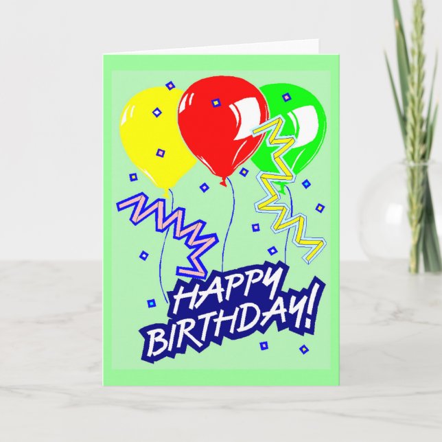 Happy Birthday Card Karte (Vorderseite)