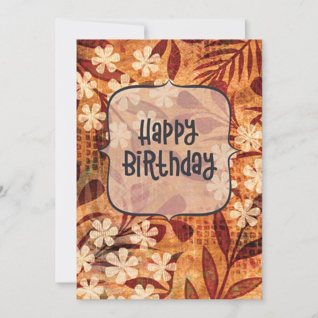 Happy Birthday Card Karte (Vorderseite)