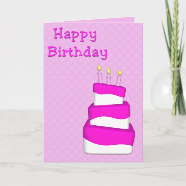 Happy Birthday Card Karte (Vorderseite)