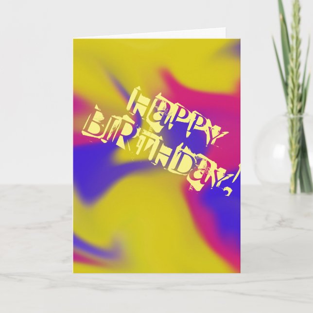 Happy Birthday Card Karte (Vorderseite)