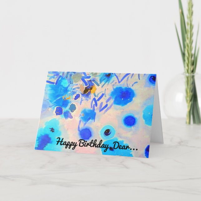 Happy Birthday Card Karte (Vorderseite)