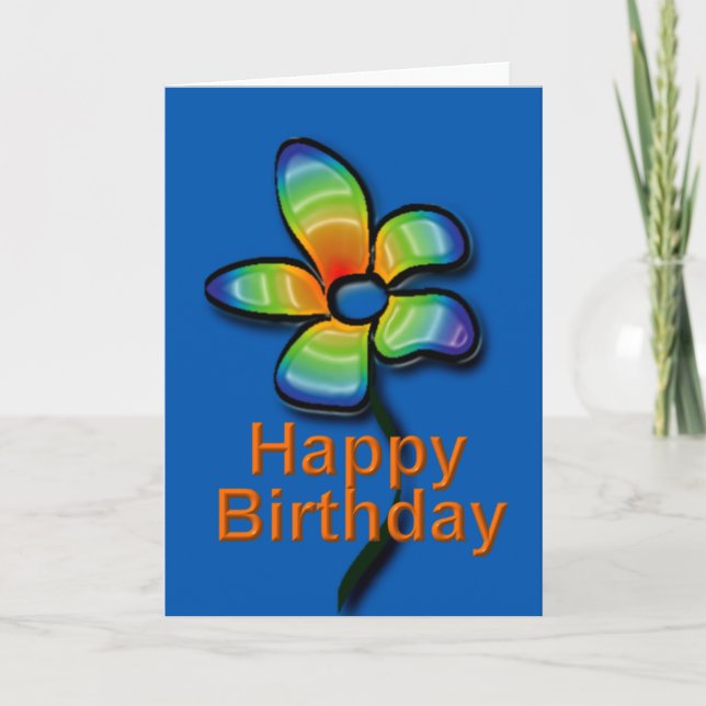 Happy Birthday card Karte (Vorderseite)
