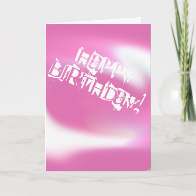 Happy Birthday Card Karte (Vorderseite)