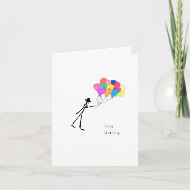 Happy Birthday Card Karte (Vorderseite)