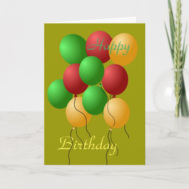 Happy Birthday Card Karte (Vorderseite)