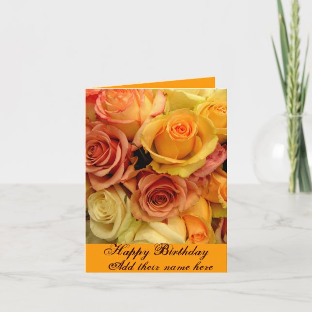 Happy Birthday_ Card Karte (Vorderseite)
