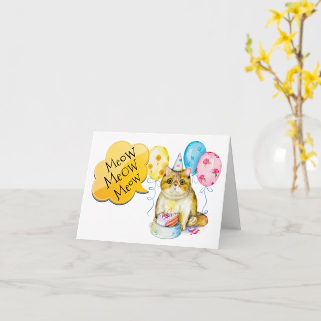 Happy Birthday Card Karte (Gelbe Blume)