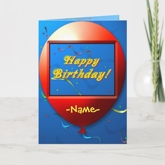 Happy Birthday Card Karte (Vorderseite)