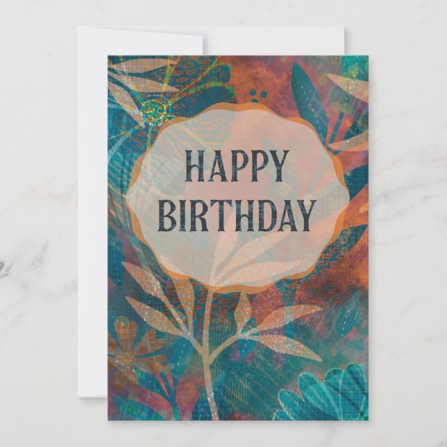 Happy Birthday Card Karte (Vorderseite)