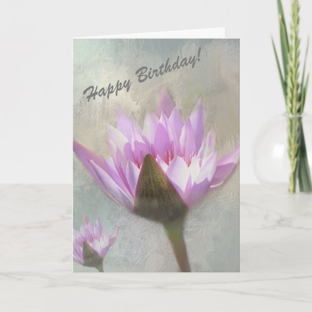 Happy Birthday Card mit hübschen Blume Karte (Vorderseite)