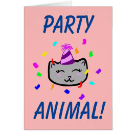 Happy Birthday Card - Party Animal