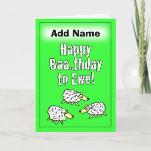 Happy Birthday Card - Personalisieren Sie Front & Karte