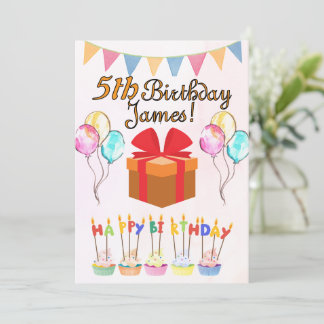 Happy Birthday Card Personalisiert Feiertagskarte