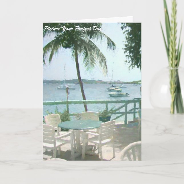 Happy Birthday Card Picture Your Day Perfect Karte (Vorderseite)