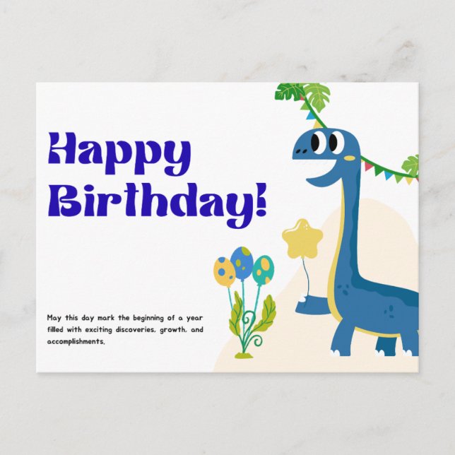 Happy Birthday Card Postkarte (Vorderseite)