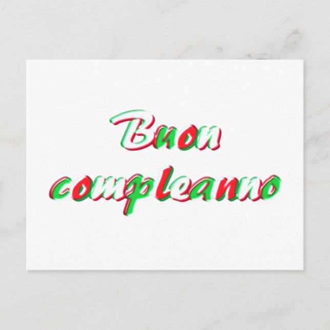 Happy Birthday Card Postkarte (Vorderseite)