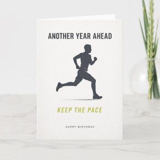 happy birthday card runner karte