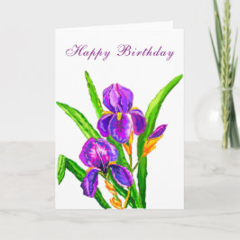 Happy Birthday Card Schöne Irische Blume Karte