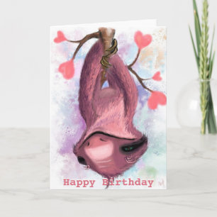 Happy Birthday Card Spielerisch Romantischer Fault Karte