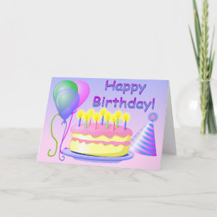Happy Birthday Card Template Karte