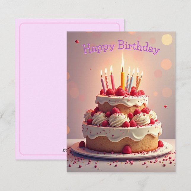 Happy Birthday Card v0.3 Feiertagskarte (Vorne/Hinten)