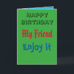 Happy Birthday Card von Best Friend Karte<br><div class="desc">Haben Sie schon einmal gewollt,  Ihrem besten Freund von Ihrer Freundschaft zu erzählen? zum Geburtstag? eine schöne Karte über Ihre Freundschaft:)</div>