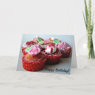 Happy Birthday! Card with Muffins Karte