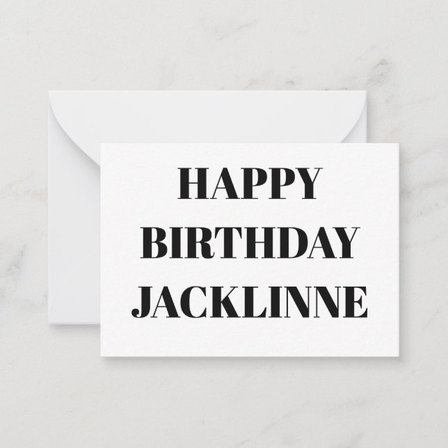 Happy Birthday Card You Can Use In All Contextes Mitteilungskarte (Vorderseite)