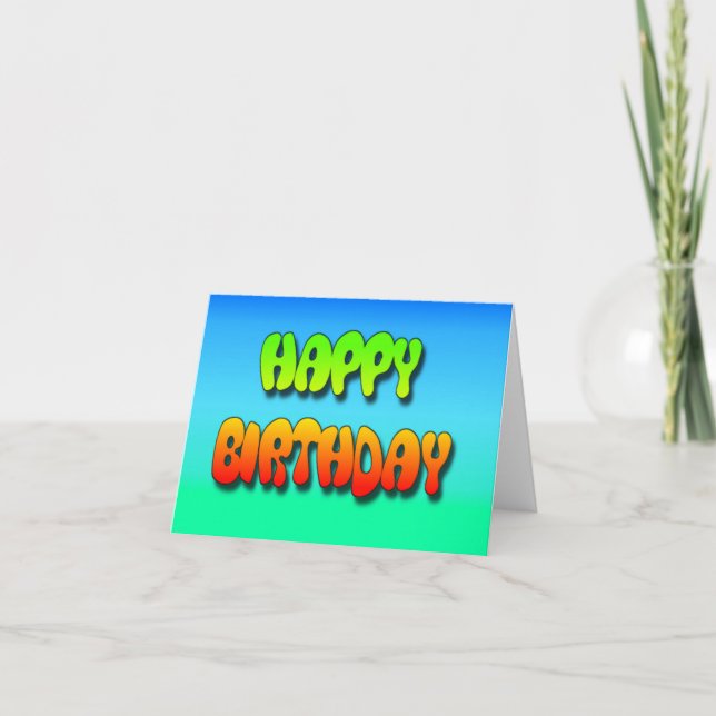 HAPPY BIRTHDAY CARDS KARTE (Vorderseite)
