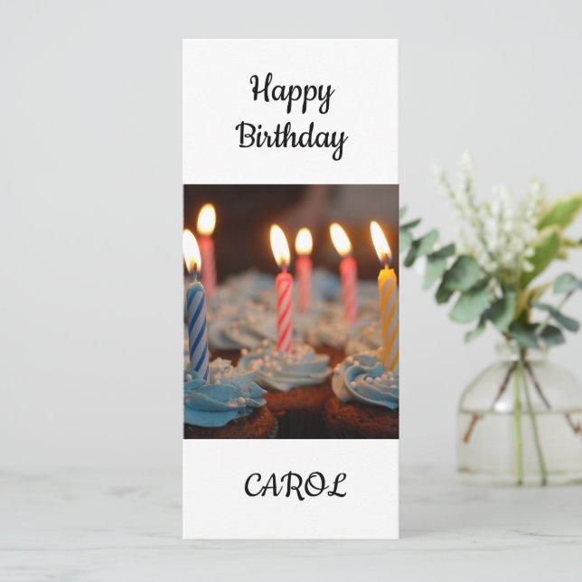 Happy Birthday Carol (Stehend Vorderseite)