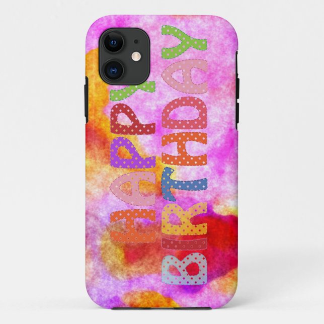 Happy Birthday Case-Mate iPhone Hülle (Rückseite)