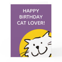 Happy Birthday Cat Lover Card
