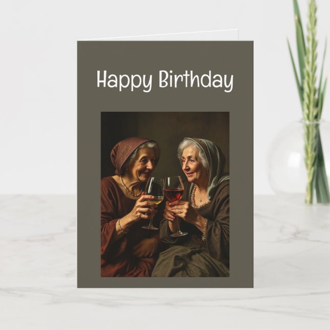 Happy Birthday Celebrate Old Age Karte (Vorderseite)