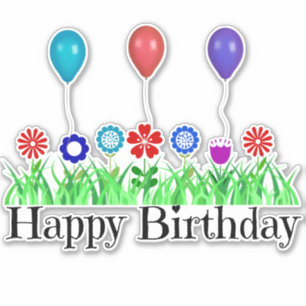 Happy Birthday Celebration Aufkleber