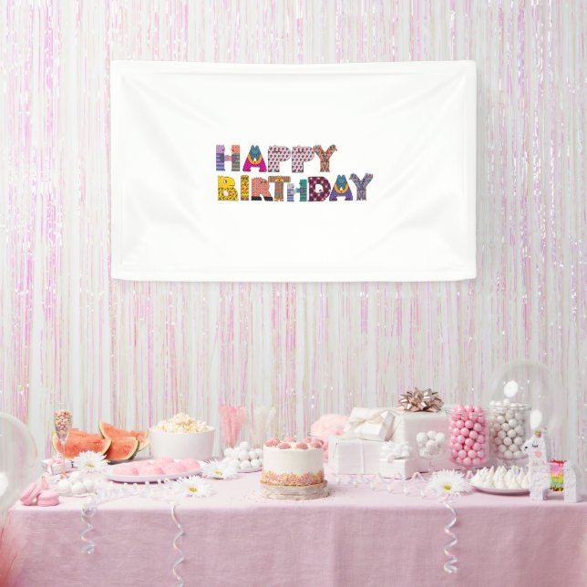 Happy Birthday Celebration Party Banner (Party)
