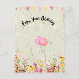 Happy Birthday Celebration Postkarte