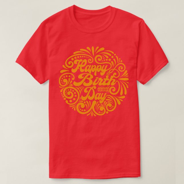 Happy Birthday Celebration T-Shirt (Design vorne)