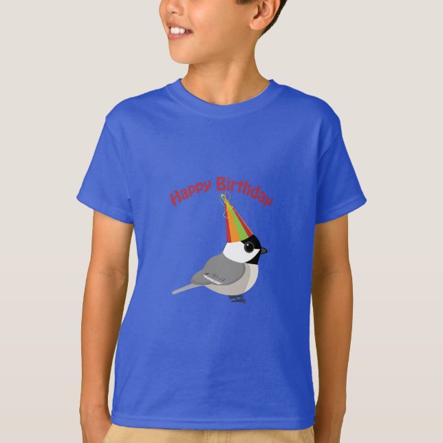 Happy Birthday Chickadee T-Shirt (Vorderseite)