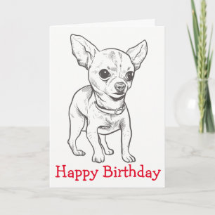 Happy Birthday Chihuahua Puppy Dog Mom Puppies Karte