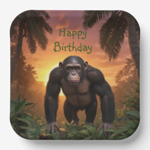 Happy Birthday Chimp Pappteller