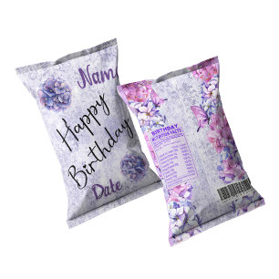 Happy Birthday Chip Bag Wrappers Gastgeschenke Notizblock