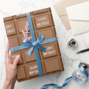 Happy Birthday Chocolate Candy Bar Geschenkpapier