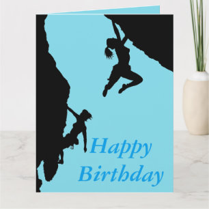 Happy Birthday climbers card Karte