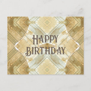 Happy Birthday Coffee-Farbenbücher Postkarte