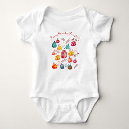 Happy Birthday Colorful Art Pumpkins T - Shirt