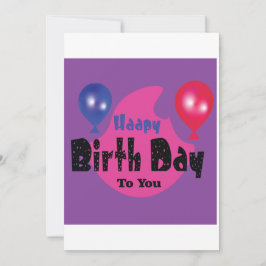 Happy Birthday – Colorful Celebration Party Design Dankeskarte