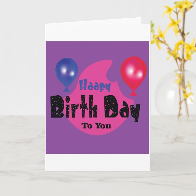 Happy Birthday – Colorful Celebration Party Design Karte (Gelbe Blume)