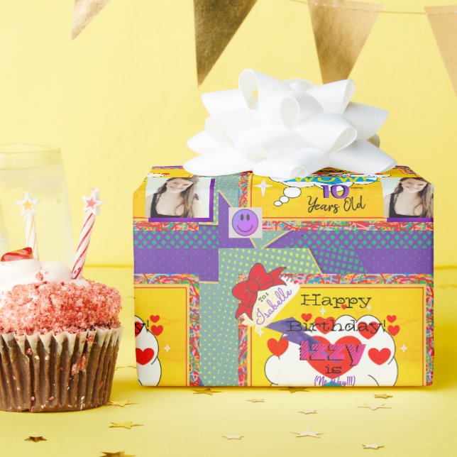 Happy Birthday Comic Book Look Paper Napkin HAMbWG Geschenkpapier (Geburtstagsparty)