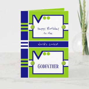 Happy Birthday Coolster Pate blau und grün Karte