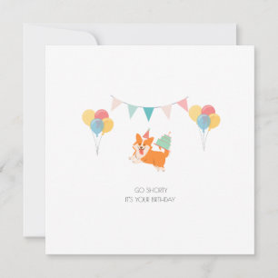 HAPPY BIRTHDAY CORGI CARD FEIERTAGSKARTE